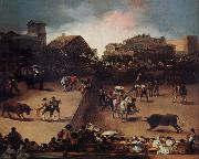 Francisco de goya y Lucientes The Bullifight oil painting on canvas